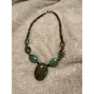 Vintage Jay King Turquoise pendant‎ necklace DTR 925 sterling silver
